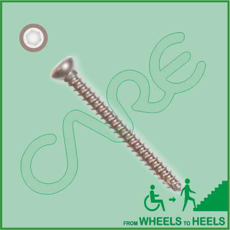 Cortical Screw, Dia - 3.5mm - Self Tapping